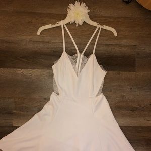 White lulus skater dress